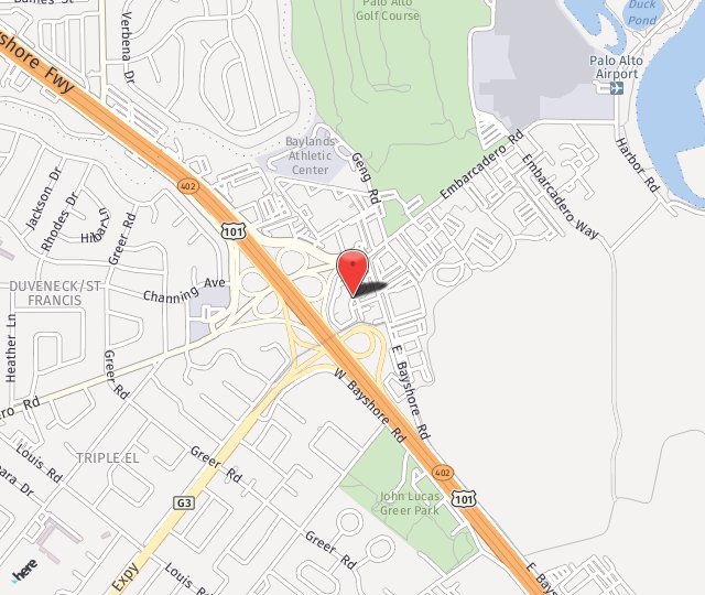 Location Map: 2452 Watson Ct Palo Alto, CA 94303